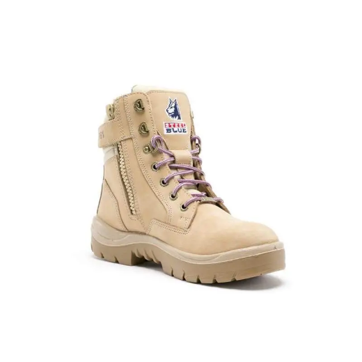 Picture of Steel Blue, Argyle Zip, TPU Outsole, Scuff Cap Safety Boot - Sand size 8.5 (UK)